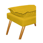 Kit 02 Puffs Opala Palito Corano - Amarena Móveis - Amarelo