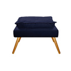 Kit 02 Puffs Opala Palito Corano - Amarena Móveis - Azul Mari