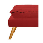 Kit 02 Puffs Opala Palito Corano - Amarena Móveis - Vermelho