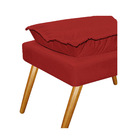 Kit 02 Puffs Opala Palito Corano - Amarena Móveis - Vermelho