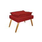 Kit 02 Puffs Opala Palito Corano - Amarena Móveis - Vermelho