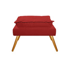 Kit 02 Puffs Opala Palito Corano - Amarena Móveis - Vermelho