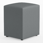 Kit 02 Puffs Quadrado L02 Decorativo Corano Cinza - Lyam Decor