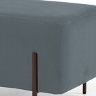 Kit 02 Puffs Retangular Decorativo Status 90x45 D02 Pés De Aç