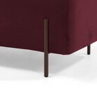 Kit 02 Puffs Retangular Decorativo Status 90x45 D02 Pés De Aç