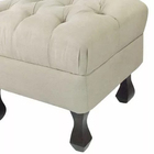 Kit 02 Puffs Retrô Luiz Xv Capitonê Para Sala E Quarto Suede