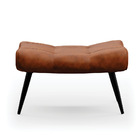 Kit 02 Puffs Sher Corano Pés Palito De Ferro - D'rossi - Nozes