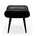 Kit 02 Puffs Sher Facto Pés Palito De Ferro - D'rossi - Preto