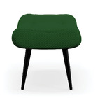 Kit 02 Puffs Sher Veludo Luxo Pés Palito De Ferro - D'rossi -