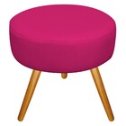 Kit 02 Puffs Sofia Palito Mel Suede Pink - Amarena Móveis