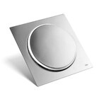 Kit 02 - Ralo Click De Inox 15x15 Cm + Porta Grelha Cromado