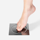 Kit 02 - Ralo Click De Inox Grafite 15x15 Cm + Porta Grelha C