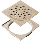 Kit 02 - Ralo Com Fecho + Porta Grelha 15x15 Cm (bege)