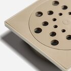 Kit 02 - Ralo Com Fecho + Porta Grelha 15x15 Cm (bege)