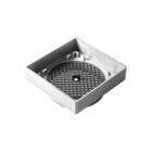 Kit 02 - Ralo Oculto Invisível 10x10 Cm Com Tela (branco)