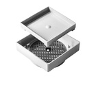 Kit 02 - Ralo Oculto Invisível 10x10 Cm Com Tela (branco)