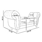 Kit 02 Recamier Barcelona Namoradeira Calçadeira Suede M11 -