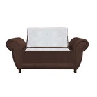 Kit 02 Recamier Com Baú Itália Namoradeira Calçadeira Suede M