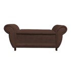 Kit 02 Recamier Com Baú Itália Namoradeira Calçadeira Suede M