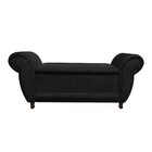 Kit 02 Recamier Com Baú Itália Namoradeira Calçadeira Suede M