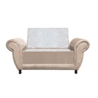 Kit 02 Recamier Com Baú Itália Namoradeira Calçadeira Suede M