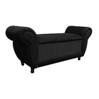 Kit 02 Recamier Com Baú Italia Namoradeira Calçadeira Suede P