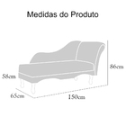 Kit 02 Recamier Namoradeira Divã Lado Direito E Esquerdo Oliv