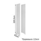 Kit 02 Reguas Lateral Em Mdf Para Cozinha Modulada Kali Premi