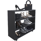 Kit 02 Sapateiras Multiuso Organizador Com 03 Prateleiras E R