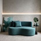 Kit 02 Sofá Decorativo Curvo Orgânico Nature Gaia Boucle - Mo