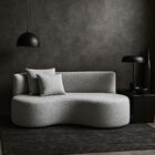 Kit 02 Sofá Decorativo Curvo Orgânico Nature Gaia Boucle - Mo