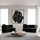 Kit 02 Sofá Decorativo Curvo Orgânico Nature Gaia Suede - Mon