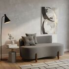 Kit 02 Sofá Orgânico 2 Lugares C/2 Almofadas Curvo Sala Recep