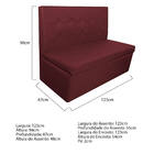 Kit 02 Sofás Anabela Corano Bordô - Amarena Móveis