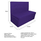 Kit 02 Sofás Anabela Corano Roxo - Doce Sonho Móveis