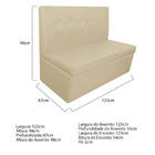 Kit 02 Sofás Anabela Linho Bege - Doce Sonho Móveis