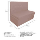 Kit 02 Sofás Anabela Suede Rosê - Doce Sonho Móveis