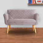 Kit 02 Sofás Isabela Veludo Cores - Ds Estofados - Rosê