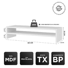 Kit 02 Suportes Stand Base Tela Monitor Soft Elevado 65cm Em