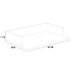 Kit 02 Suportes Suspensos Para Micro-ondas Forno 60x40 Cm Cla