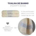 Kit 02 Toalhas De Banho Infantil Puppy Kids Nude