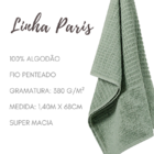 Kit 02 Toalhas De Banho Verde 100% Algodao Linha Paris