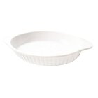 Kit 02 Travessas Melamina Oval Branca 1litro