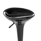 Kit 02un Banquetas Altas Tulipa Assento Abs Giratória Preto