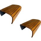 Kit 02un Esteira Decorativa Suporte Sofá Filetada Madeira.