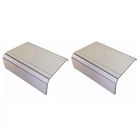 Kit 02un Esteiras Reta Flexível P/braço Sofá Bege Nude