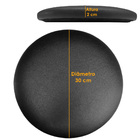 Kit 03 Assentos Redondo Banqueta Cadeira Estofados Poltronas