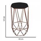 Kit 03 Banqueta Alta Aramado Liz Bronze Preto