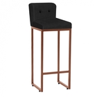 Kit 03 Banqueta Alta C/ Encosto Lucca Industrial Cozinha Balc