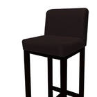 Kit 03 Banqueta Alta Com Encosto Aila Cozinha Balcão Bistrô B